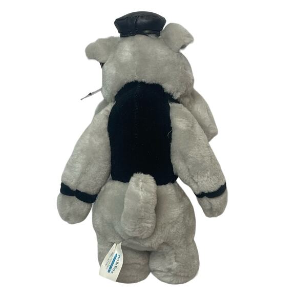 Harley-Davidson Bulldog Plush with Faux Leather Hat - Picture 2 of 10